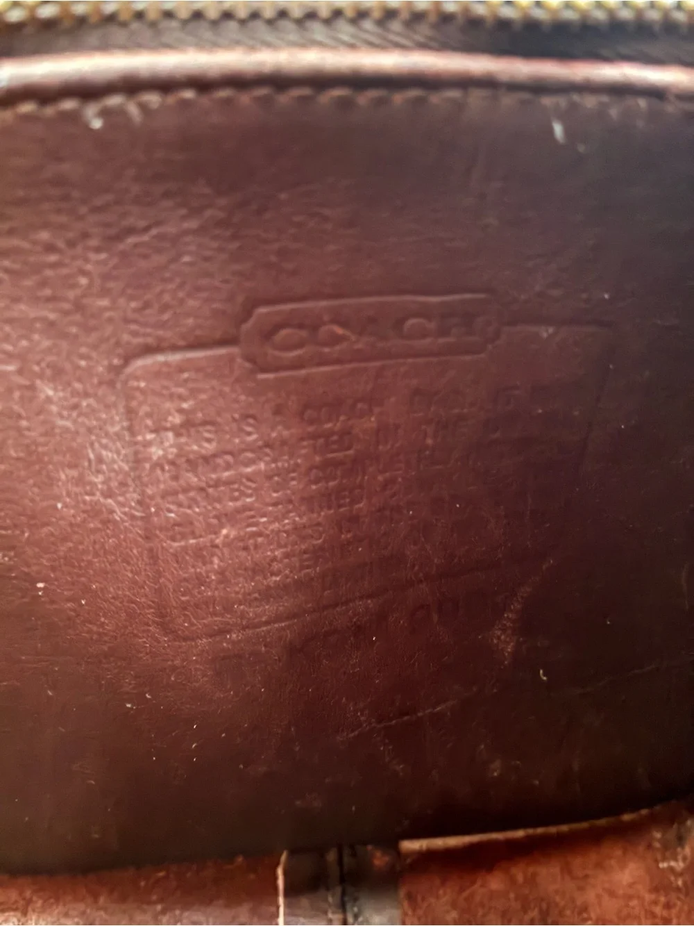Vintage Coach Murphy bag mahogany